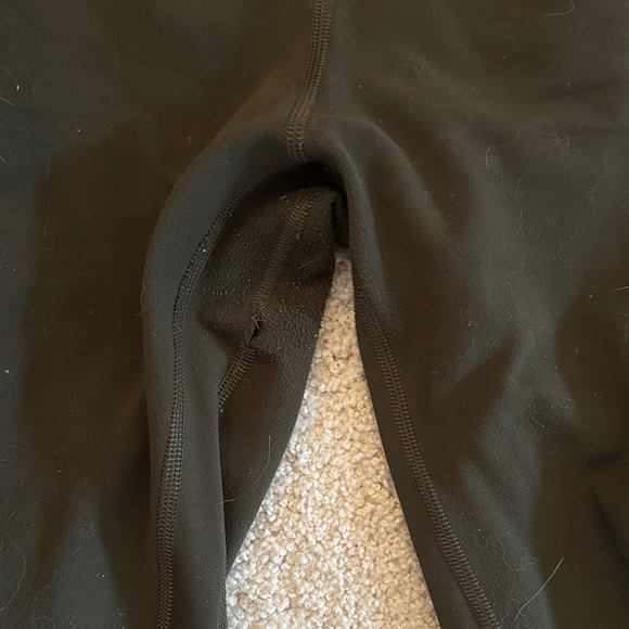 Dark olive Lululemon align High-Waisted Leggings (see hole) - Picture 3 of 3